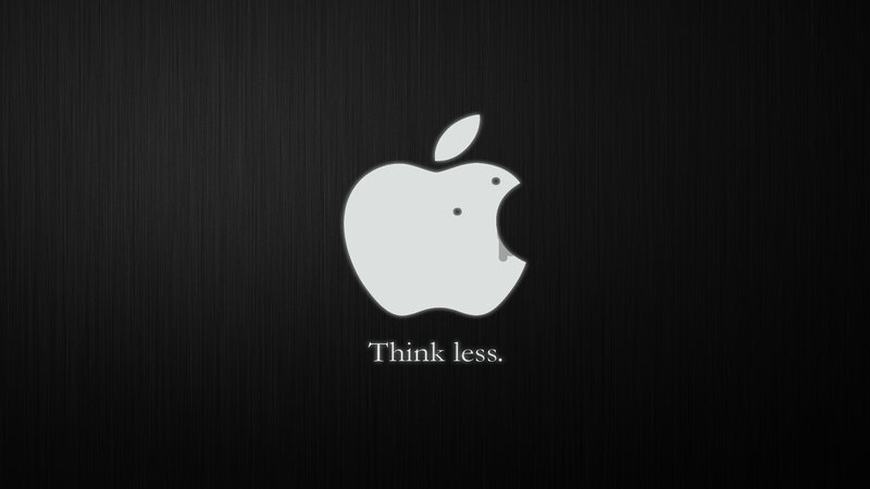 Apple Logo with Bite Mark — Black