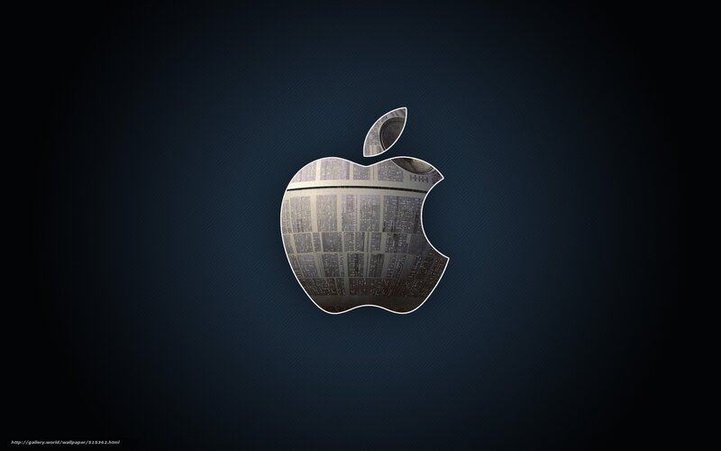 Apple Logo with Cityscape — Black