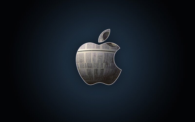 Apple Logo with Cityscape