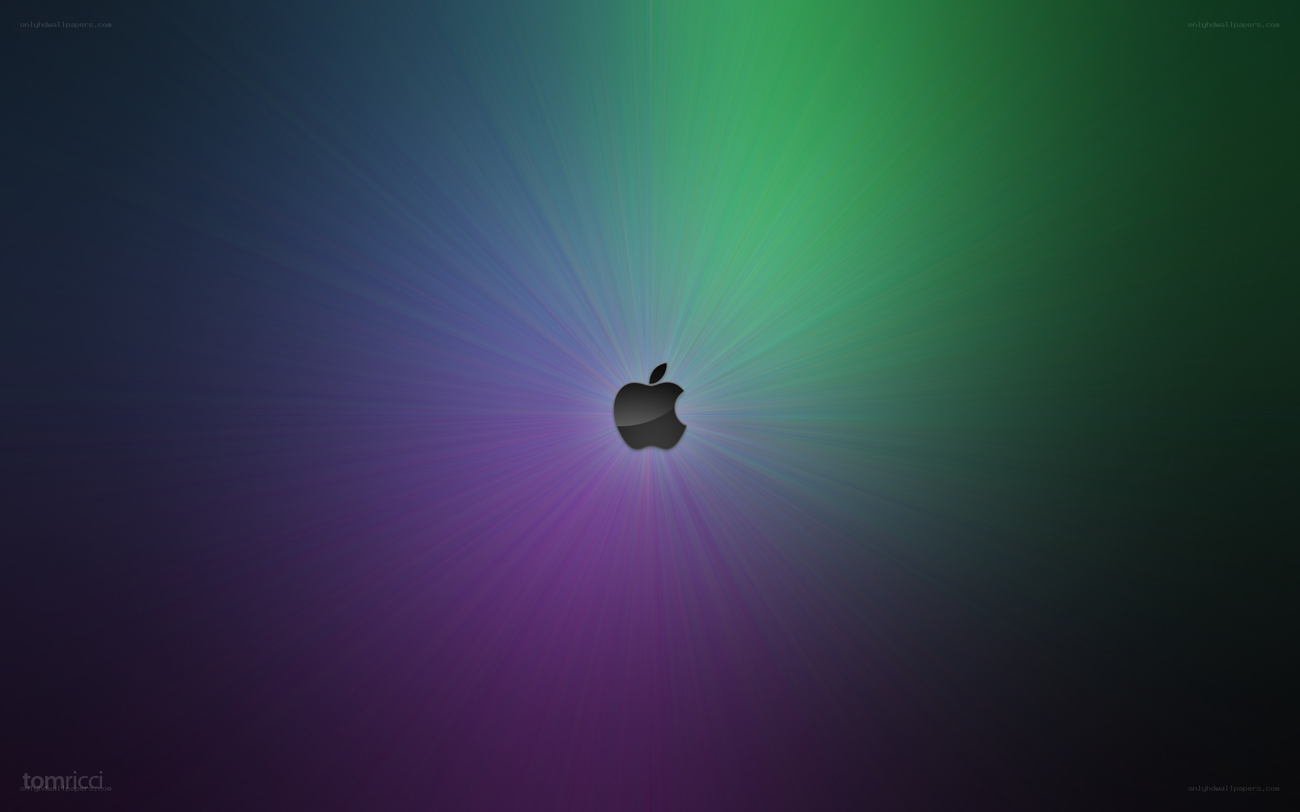 Apple logo with colorful gradient