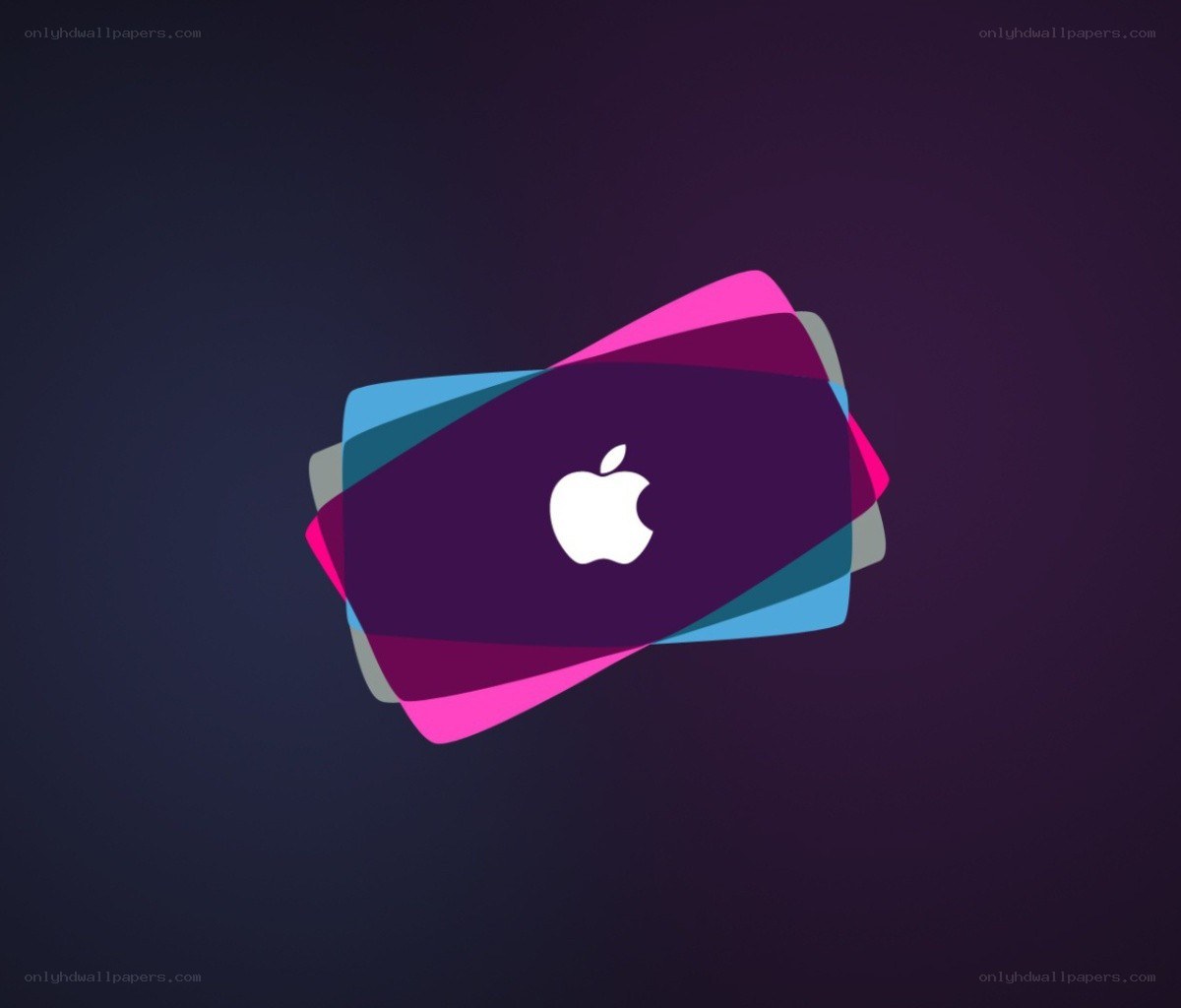 Apple logo with colorful layers