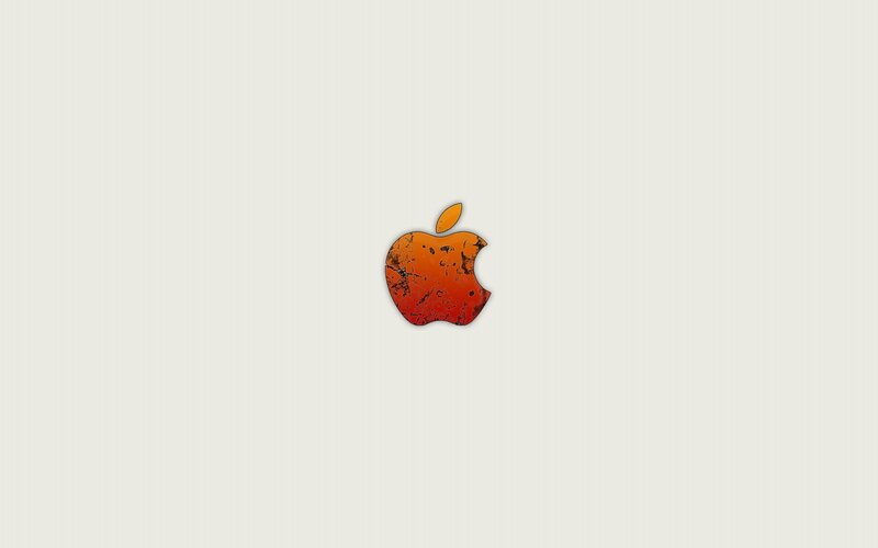 Apple logo with distressed texture