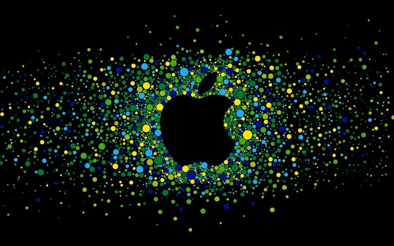 Apple Logo with Dots