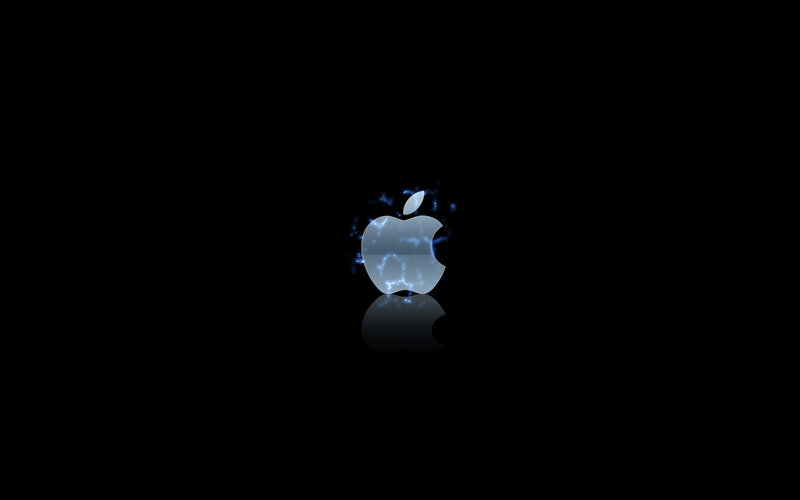 Apple logo with electric effect