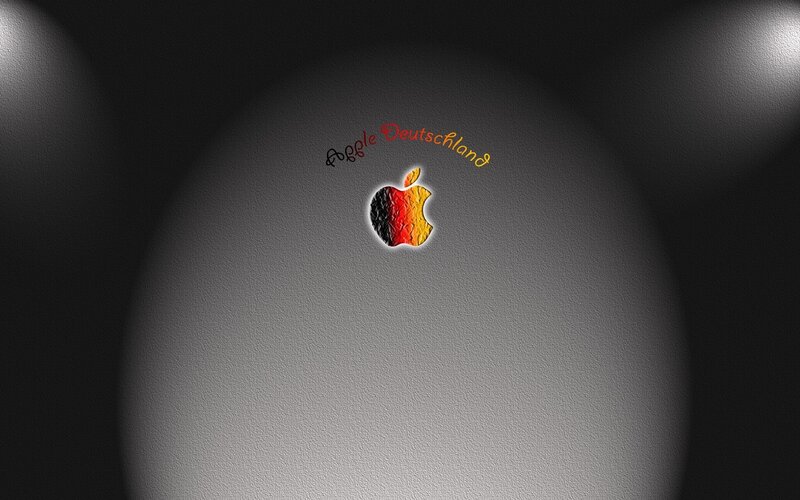 Apple Logo with German Flag