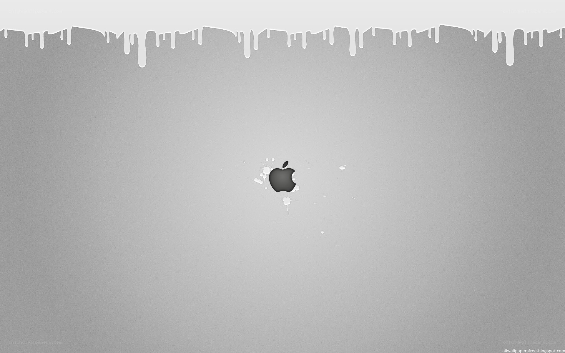 Apple logo with paint effect