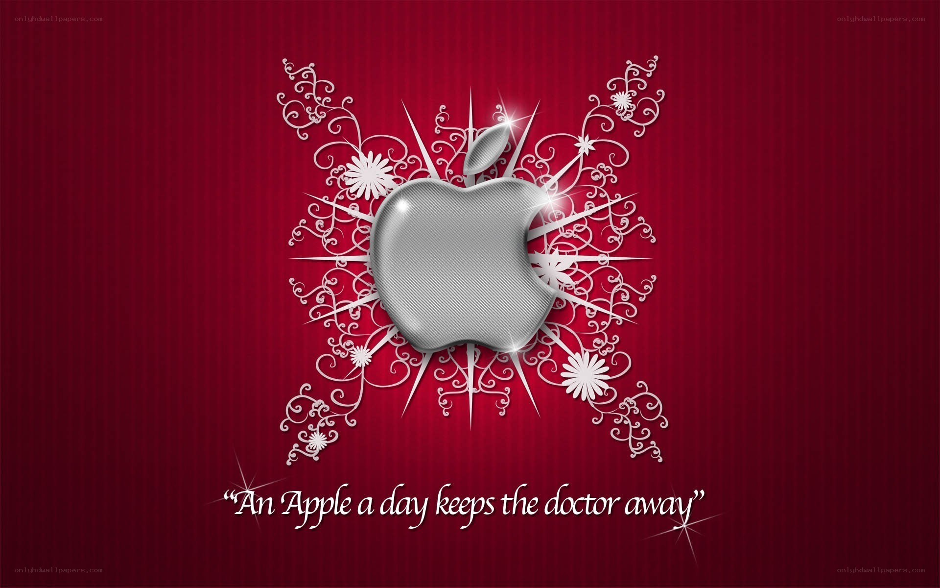 Apple logo with quote
