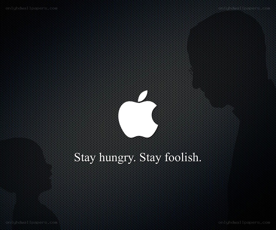 Apple logo with quote