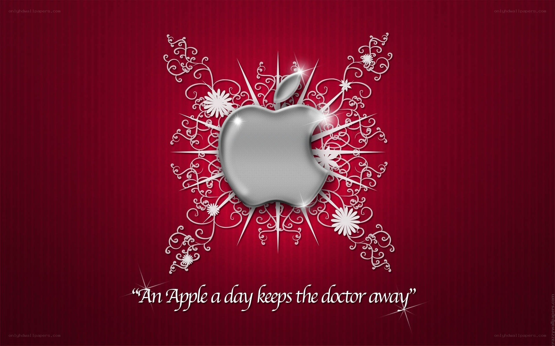 Apple logo with quote