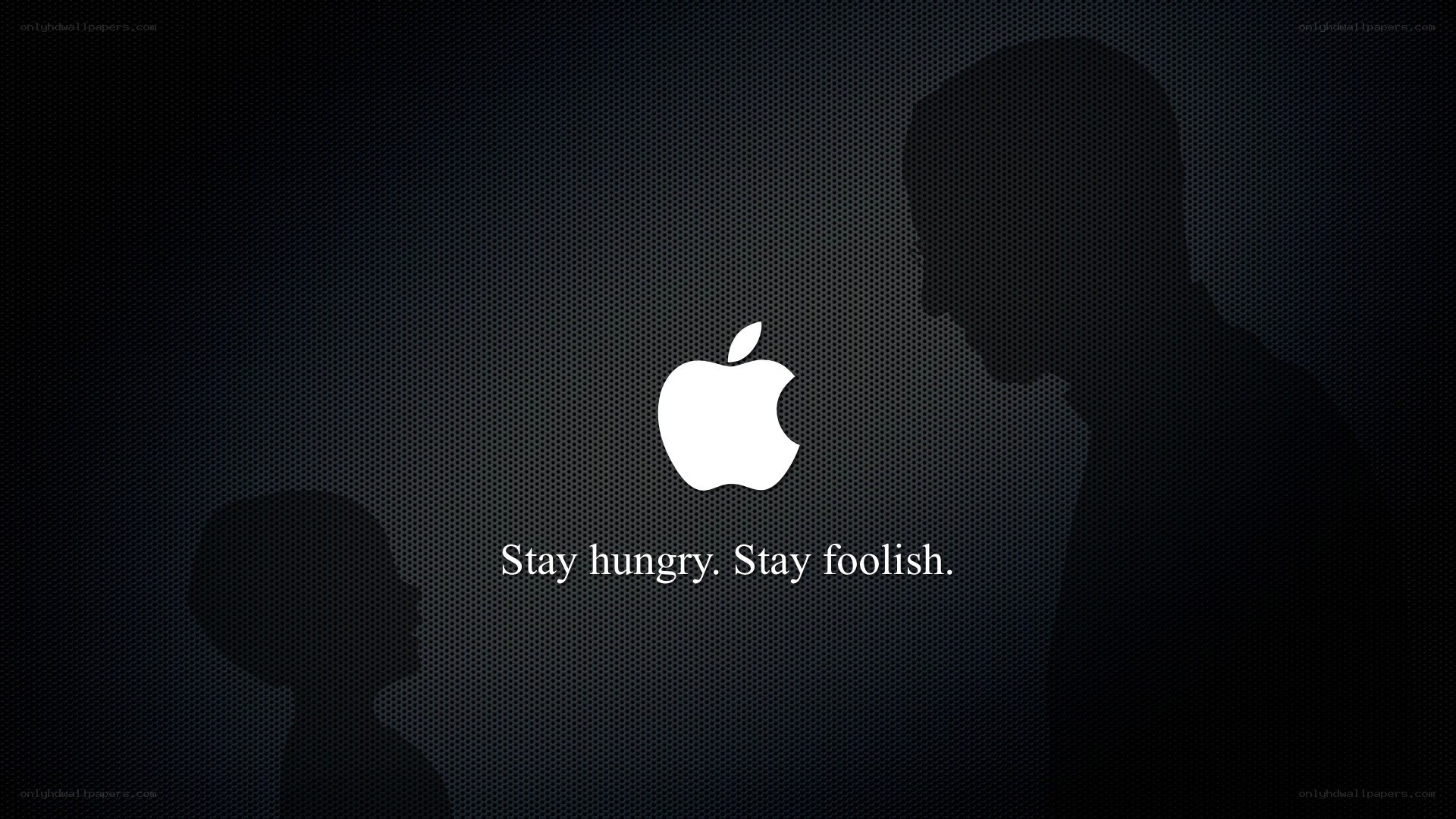 Apple logo with quote