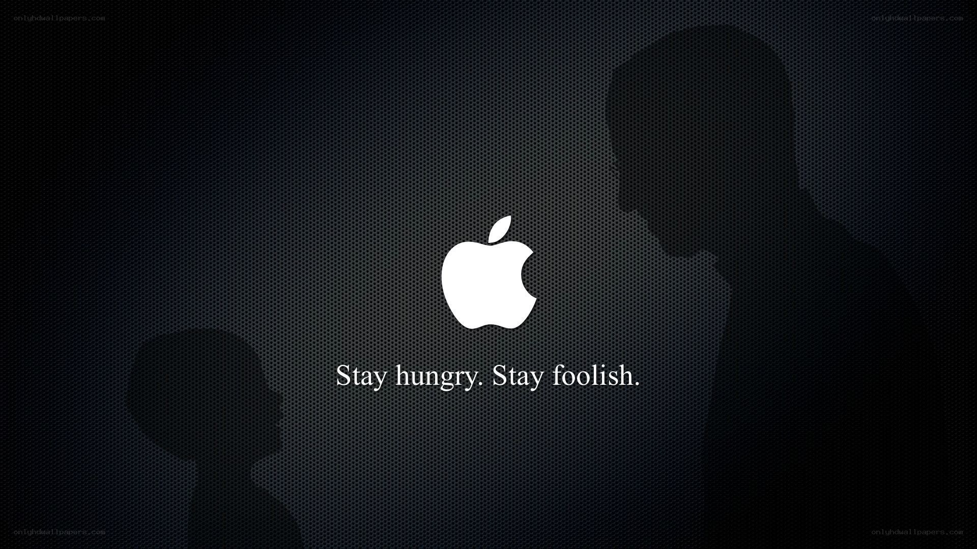 Apple logo with slogan
