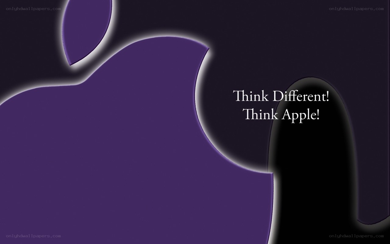 Apple logo with slogan