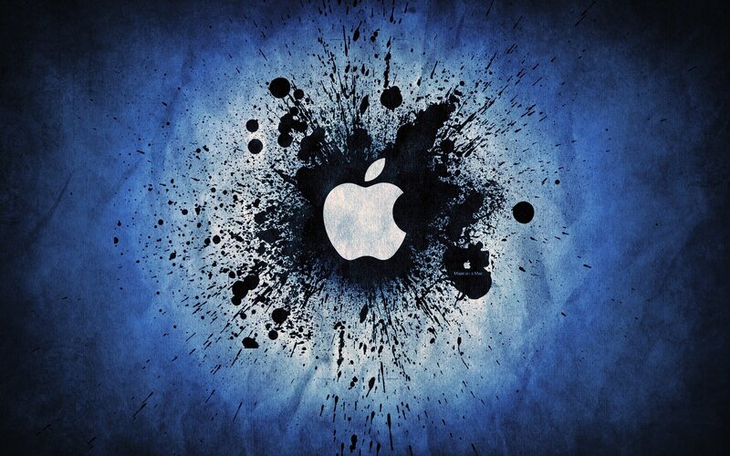 Apple Logo with Splatter