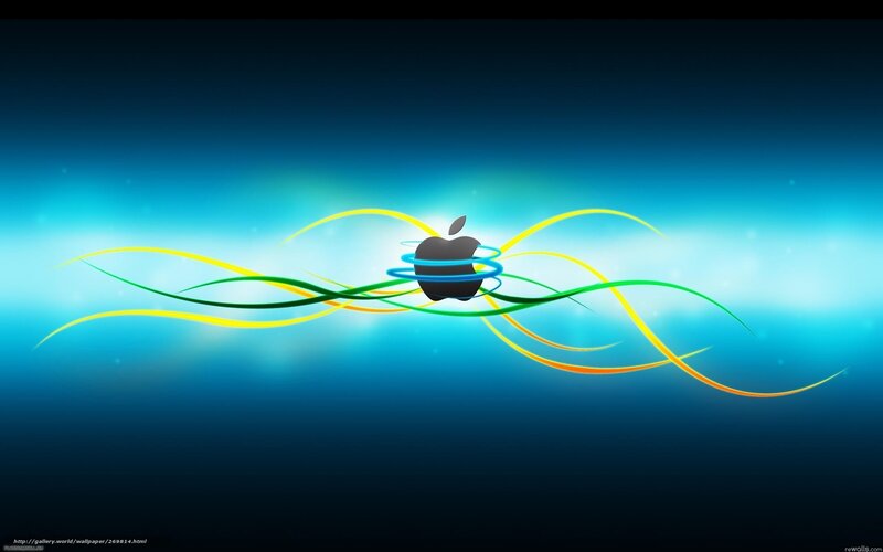 Apple Logo with Swirls