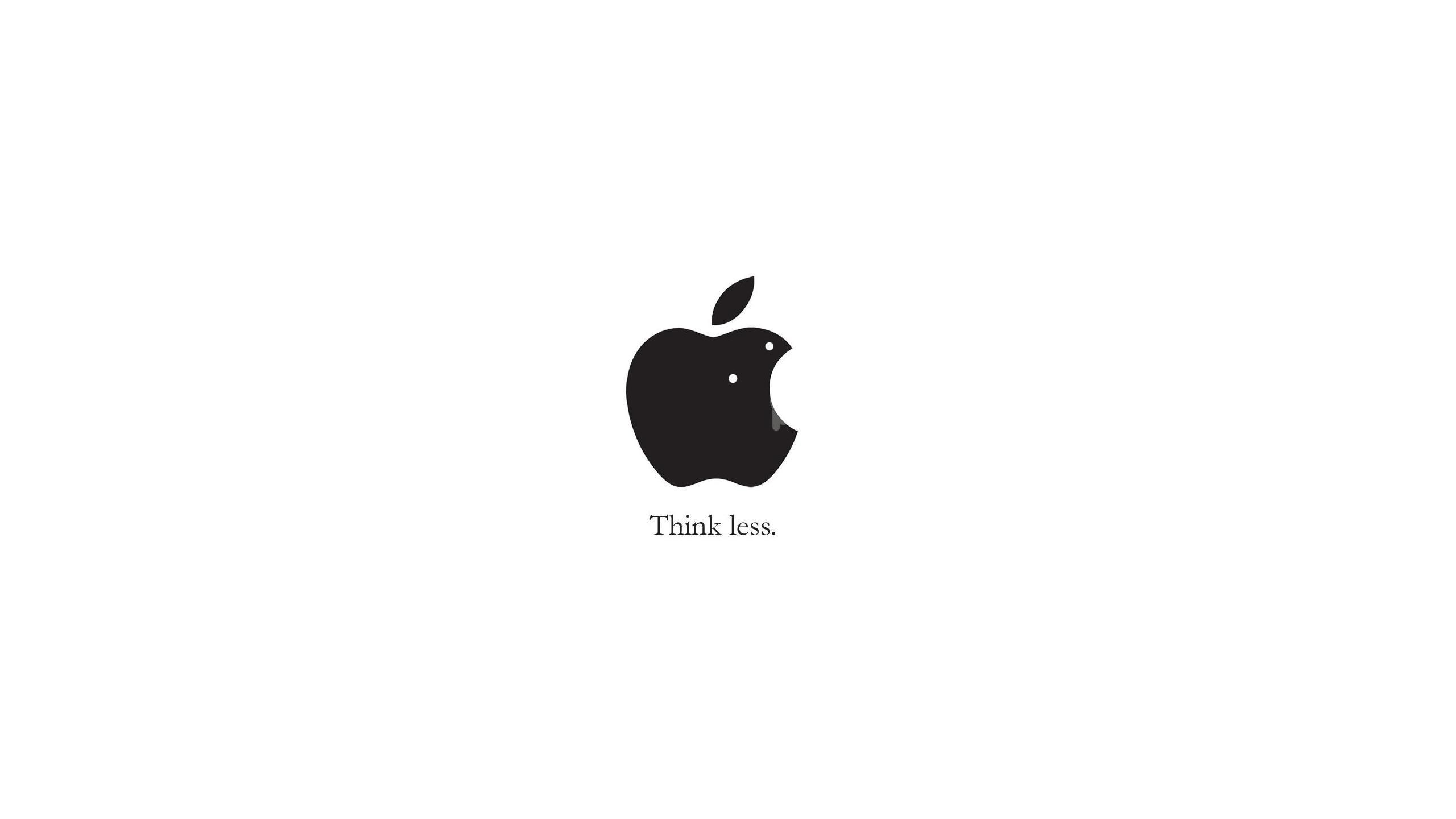 Apple logo with tagline