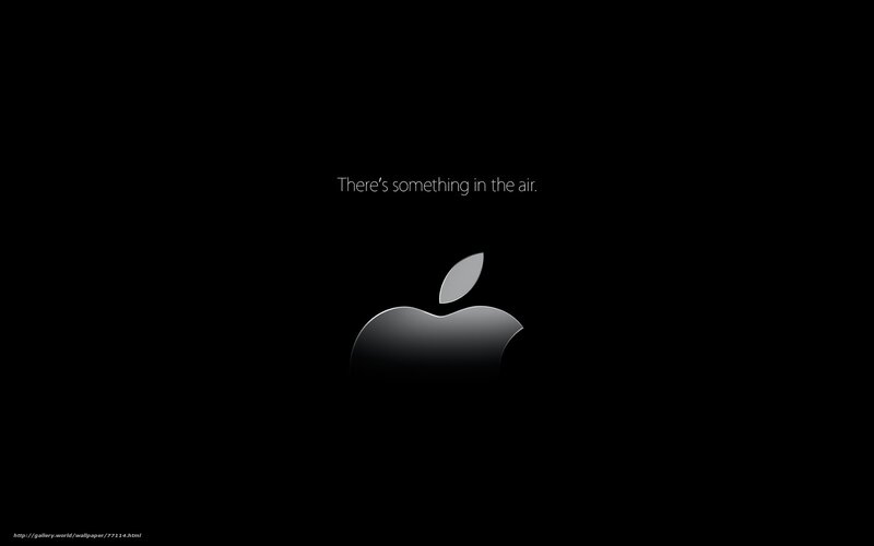 Apple logo with tagline
