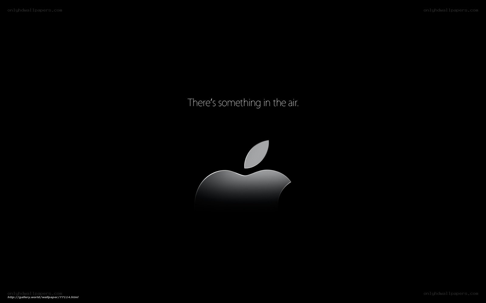Apple logo with tagline