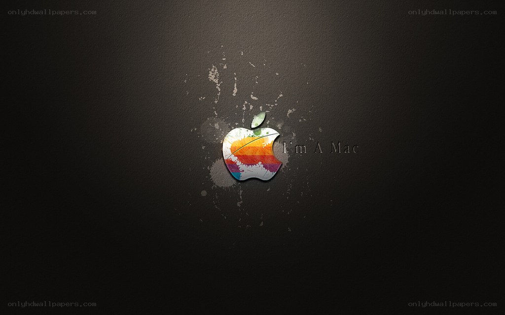 Apple logo with text