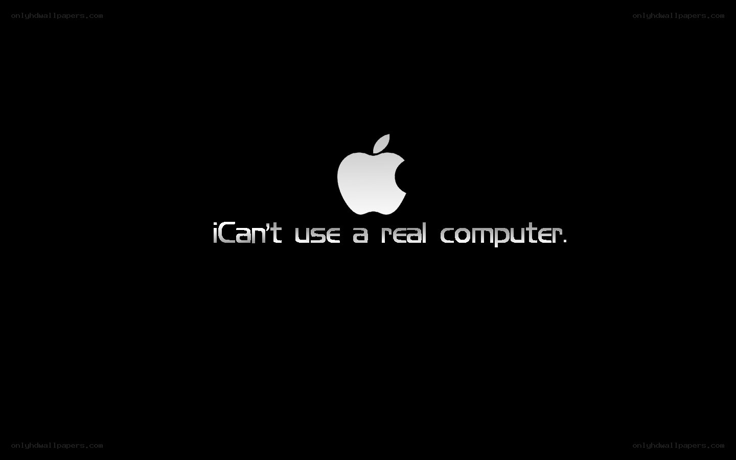 Apple logo with text