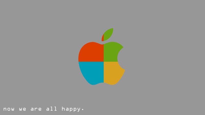 Apple Logo with Text — Gray, Neutral