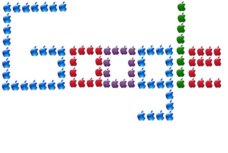 Apple Logos Forming Text