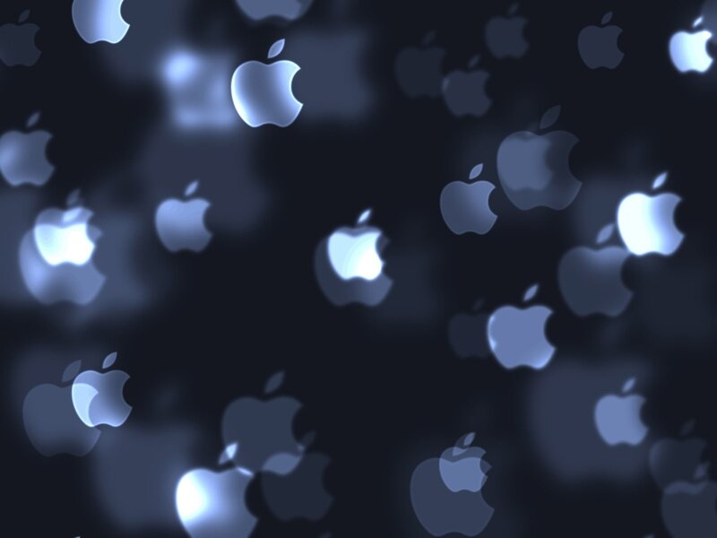 Apple Logos on Dark Background