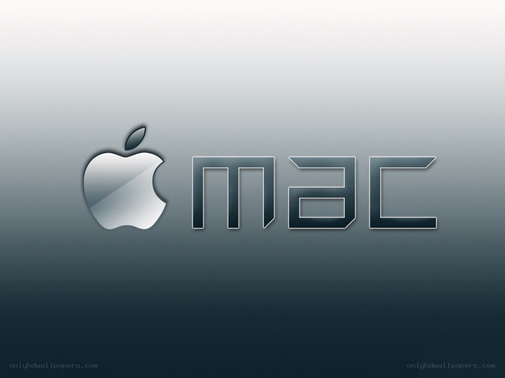 Apple Mac logo on gradient