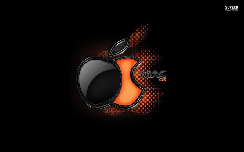 Apple Mac OS logo wallpaper