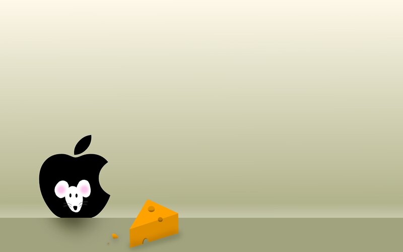 Apple mouse and cheese