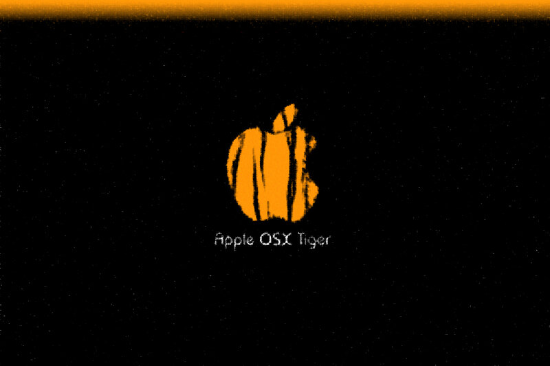 Apple OS X Tiger boot screen