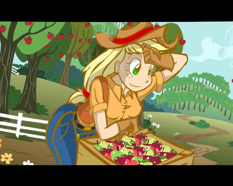 apple picking in the orchard