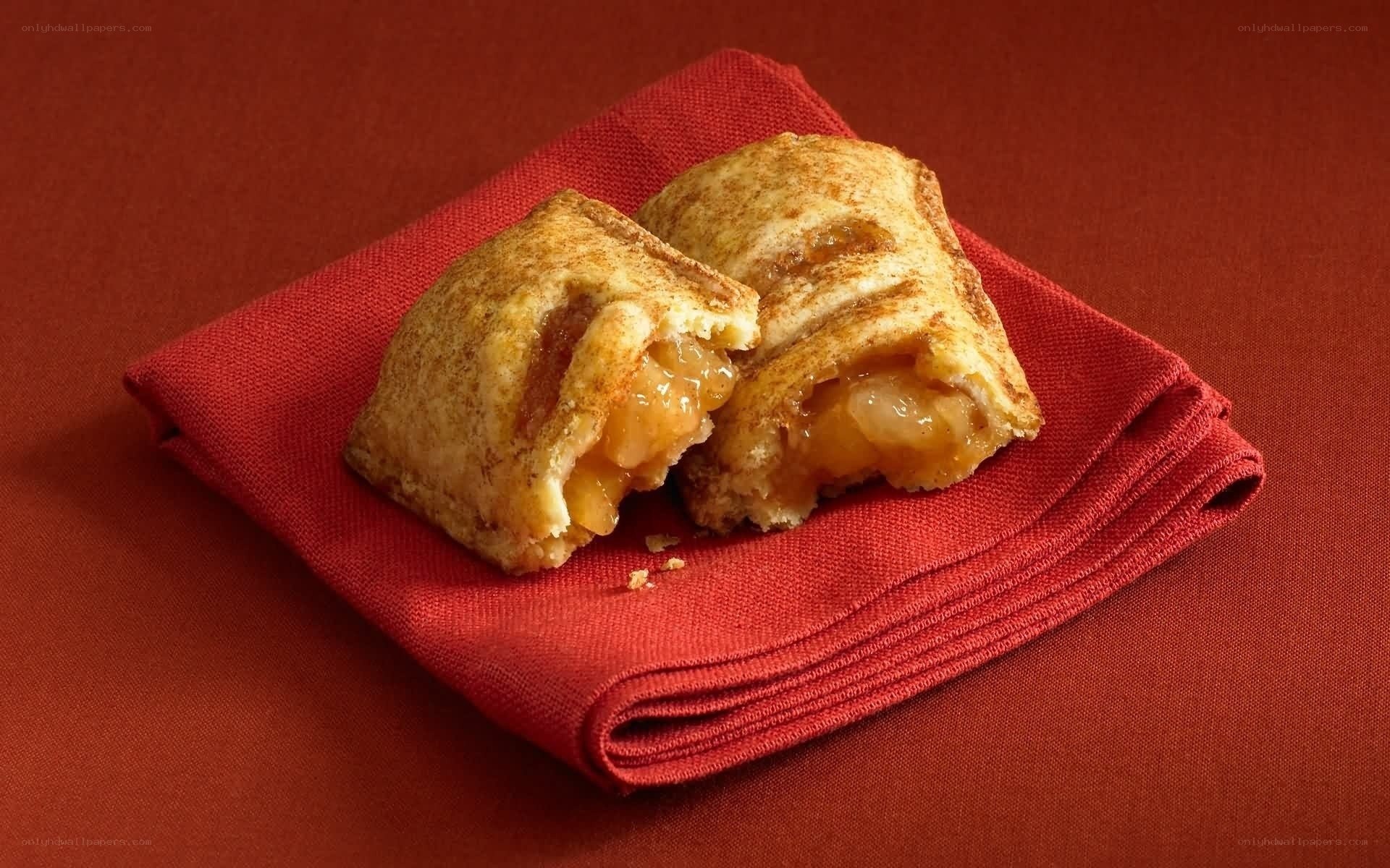 apple pie pastry cut in half
