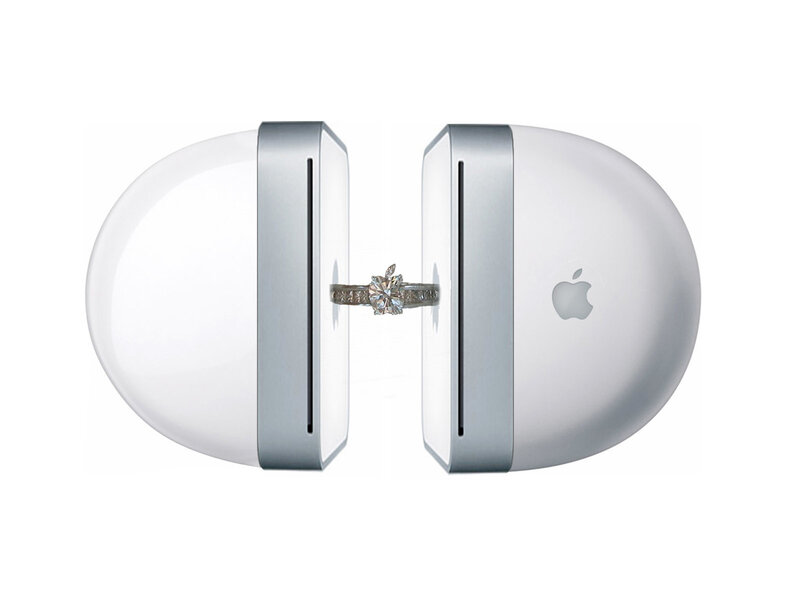 Apple product with ring