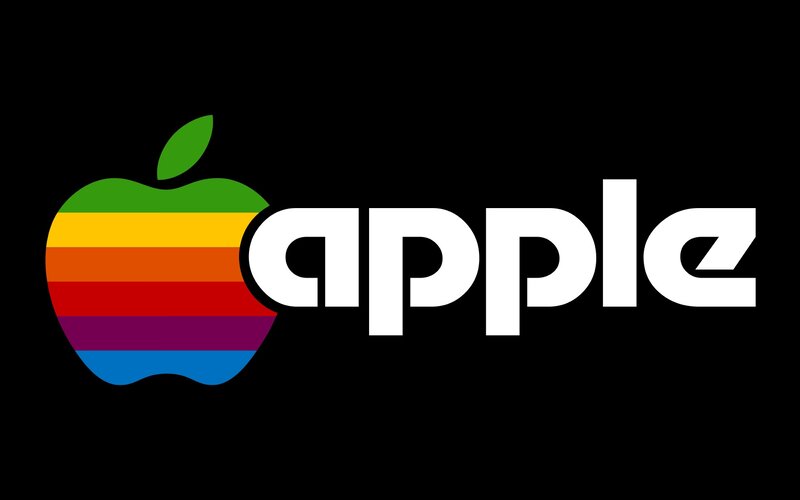 Apple rainbow logo