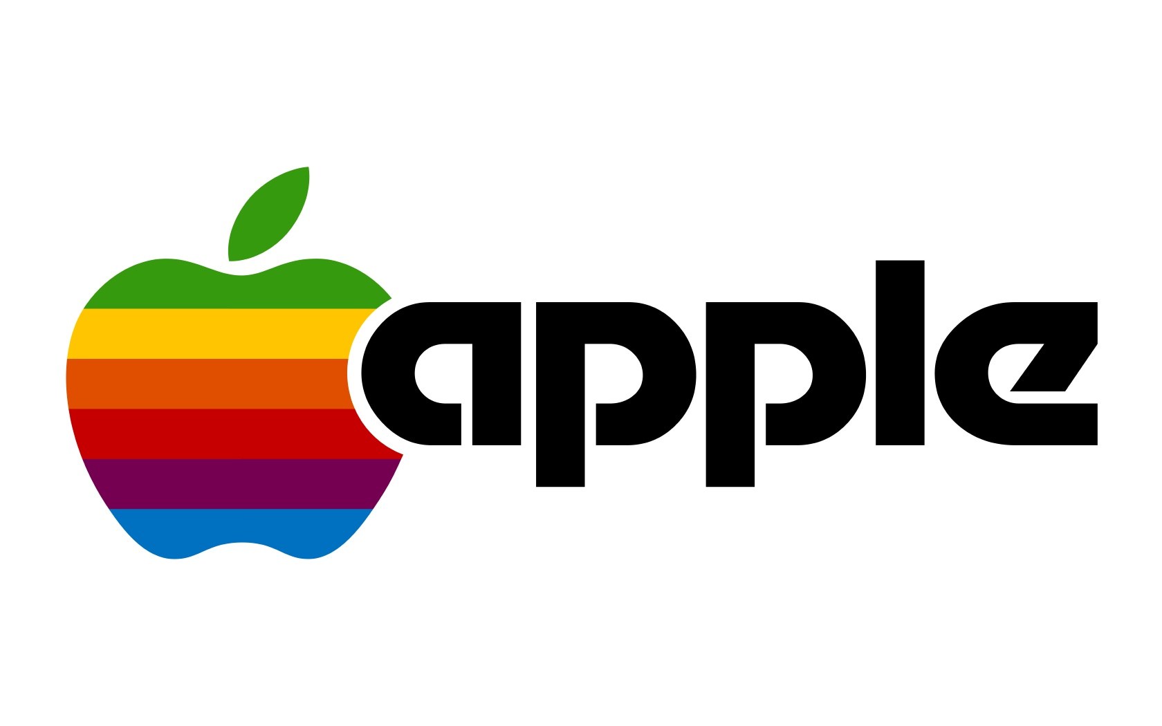 Apple rainbow logo