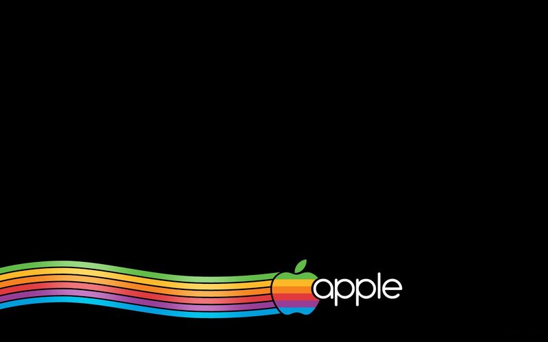 Apple rainbow logo