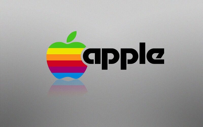 Apple rainbow logo