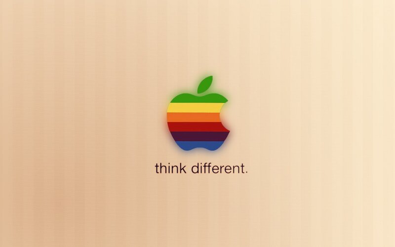 Apple rainbow logo wallpaper