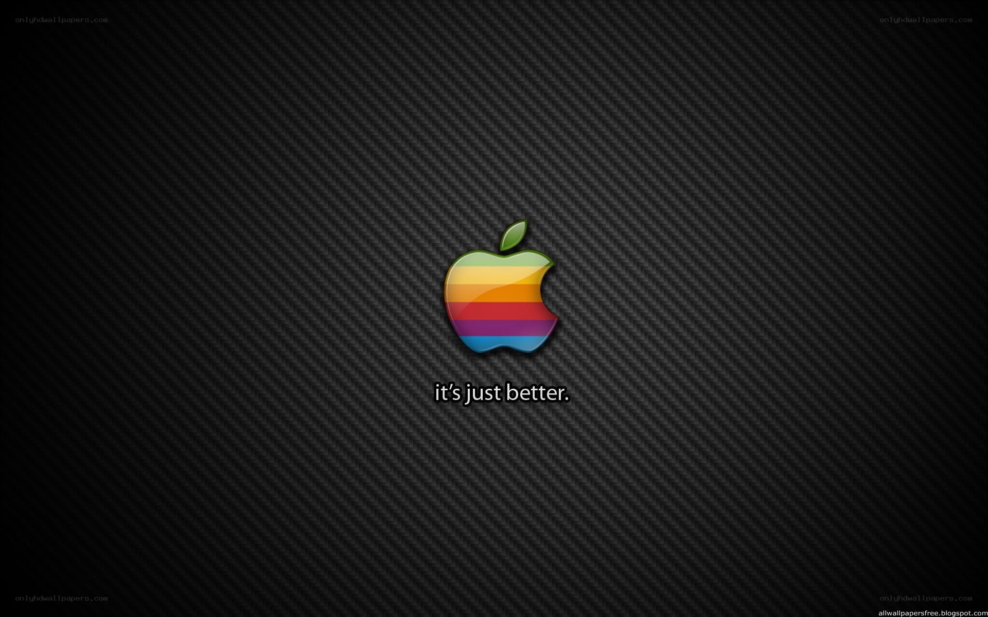 Apple rainbow logo wallpaper