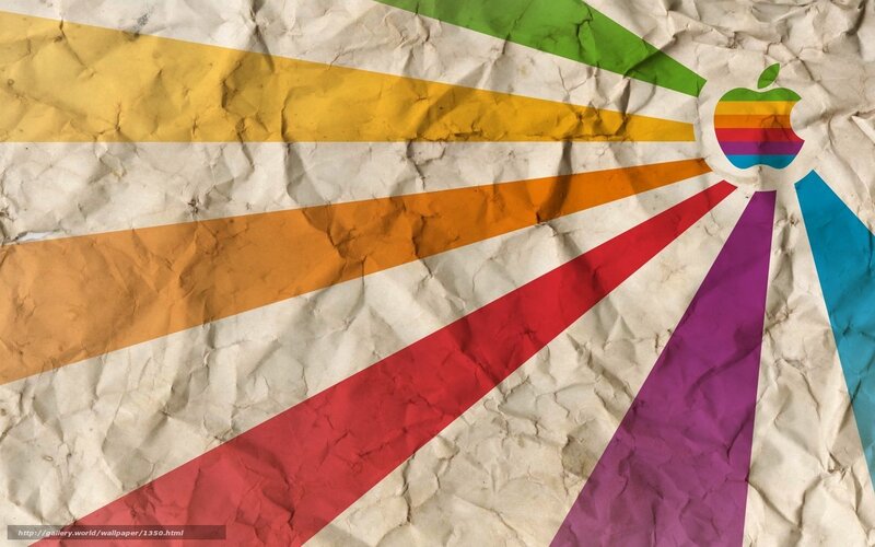 Apple rainbow logo wallpaper