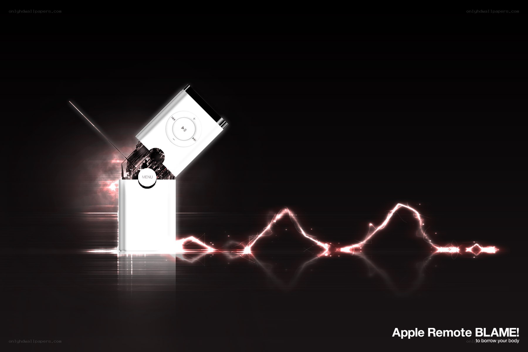 Apple Remote with sound waves