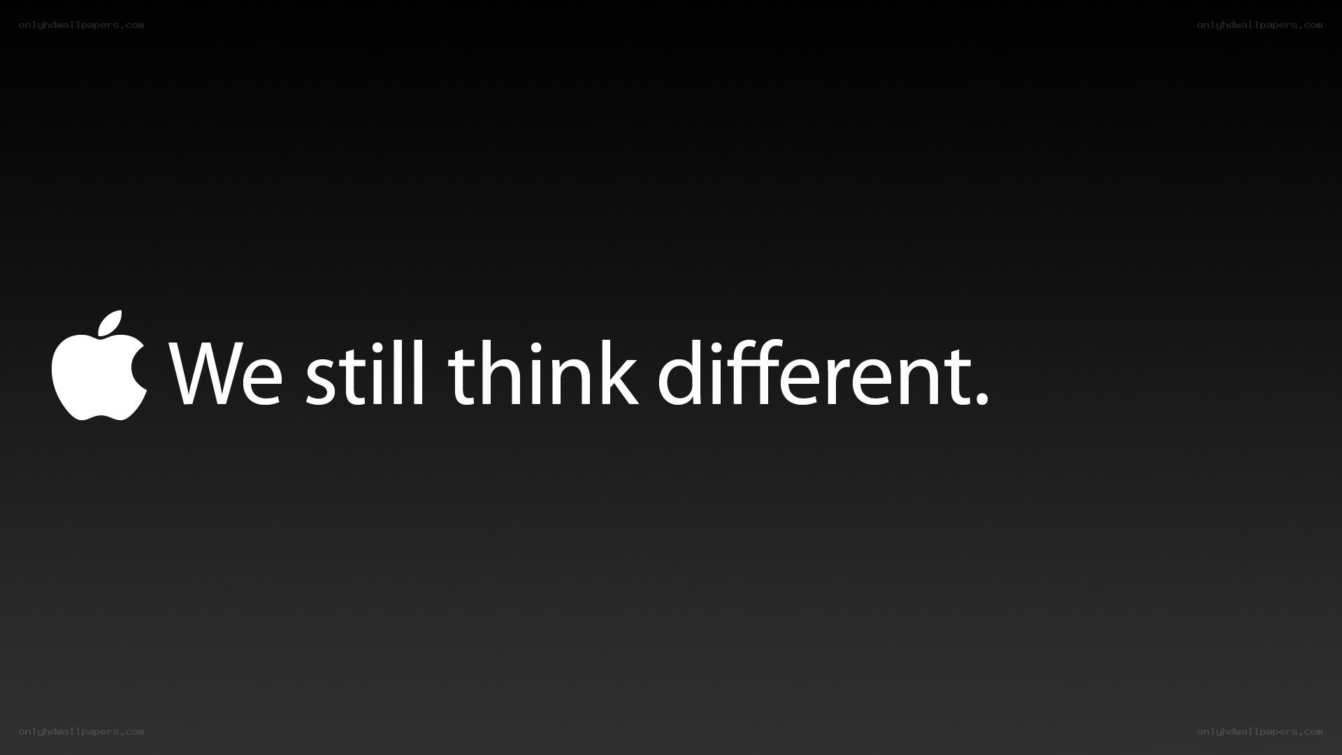 Apple's different thinking slogan