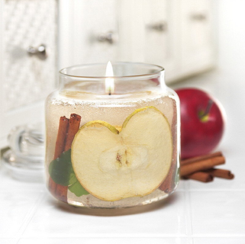 apple-scented candle