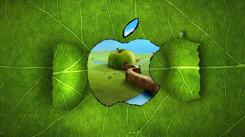 Apple-shaped Hole in Leaf