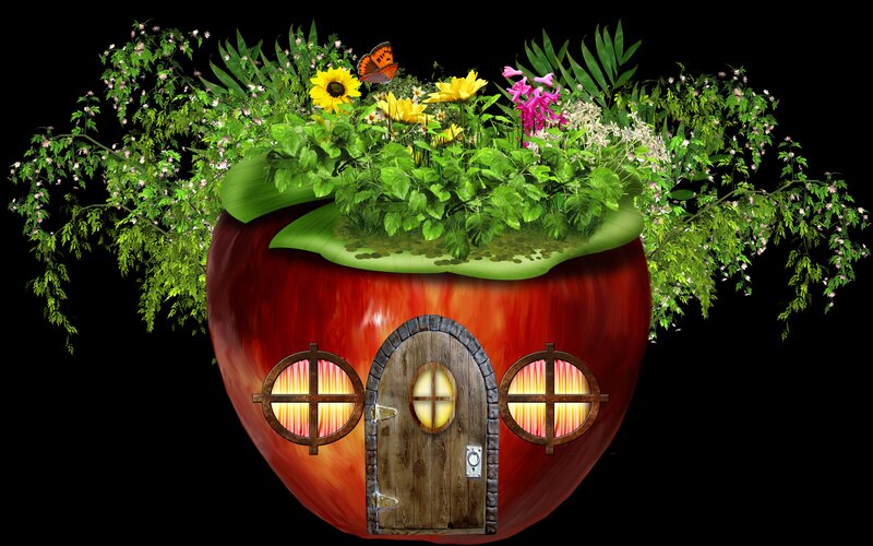 Apple-shaped House