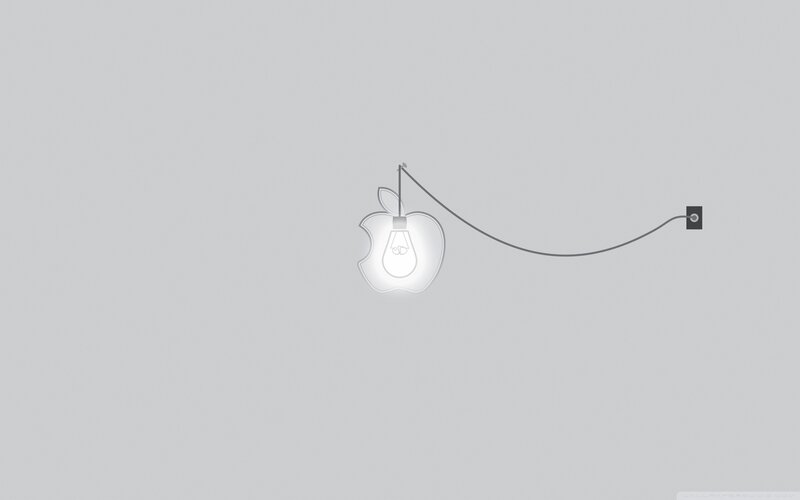 Apple-shaped Light Bulb — Gray