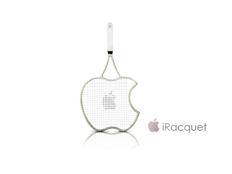 Apple-shaped Tennis Racket