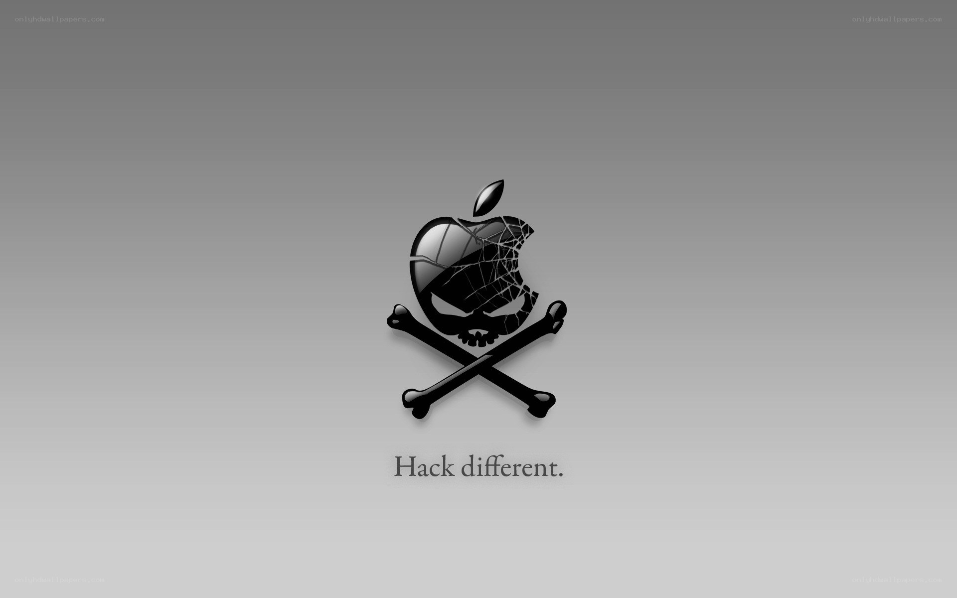 Apple skull and crossbones