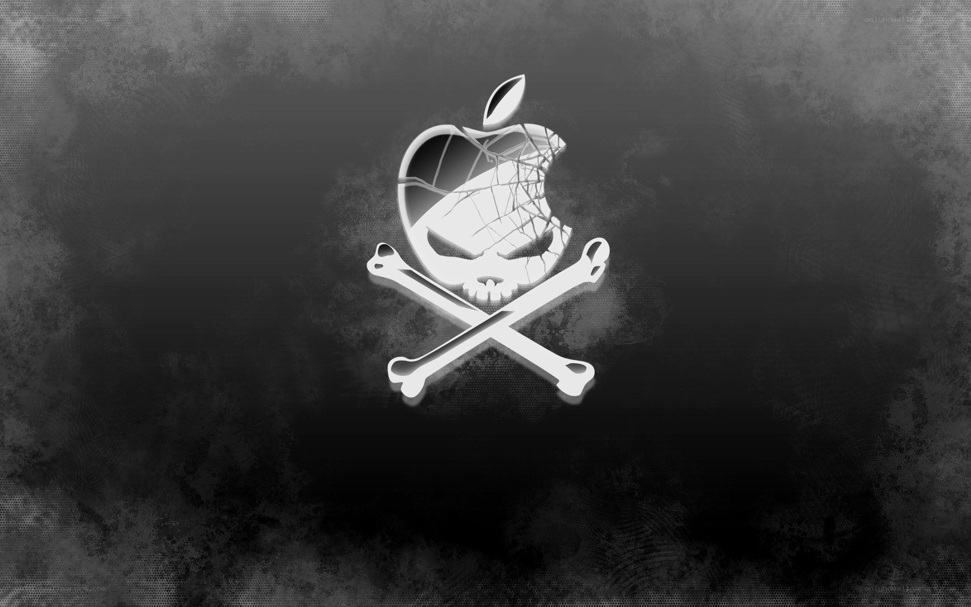 Apple skull and crossbones