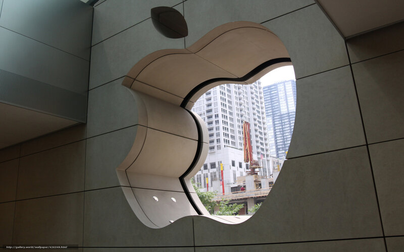 Apple Store window view